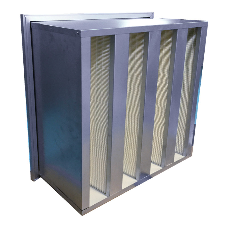 V-bank Filter Metal Frame HEPA Filter