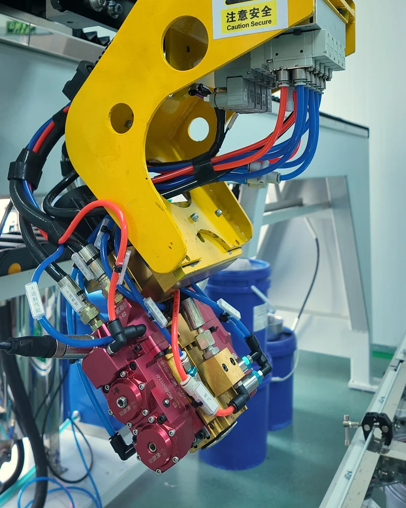 Close-up of CINRIWA production equipment